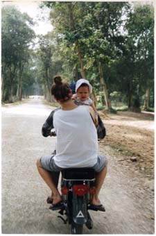 Visite des temples en "moto-taxi"