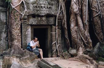 Dans le temple "Ta Prohm"