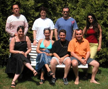 Dom, cathy, Thierry, Constance, Sylvie, Sarah, Isabelle, Christian