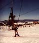 initiation au ski, aux Rousses, avec mon parrain et mes cousins